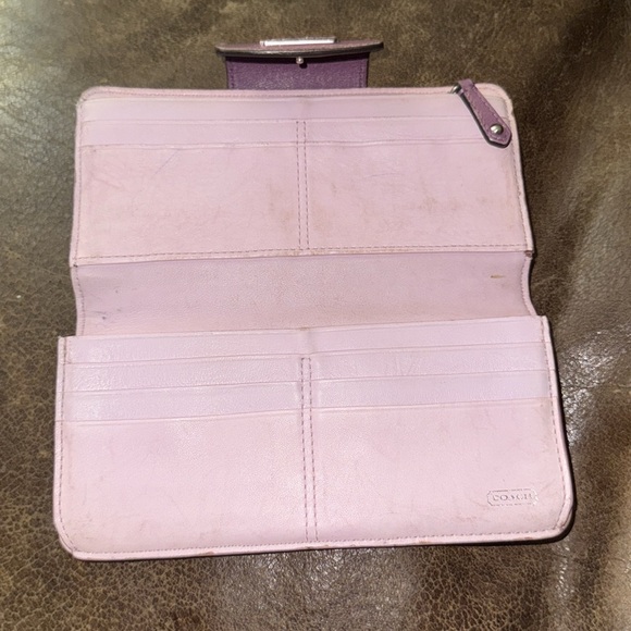 Coach Purple Women's Wallet - Picture 5 of 7